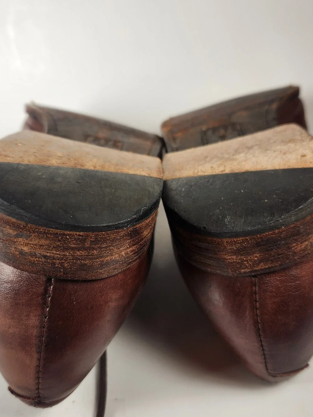 FRYE Men’s Oliver Oxford Dress Shoe Size 9.5 Brown Leather Cap Toe Lace Up